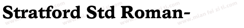 Stratford Std Roman字体转换